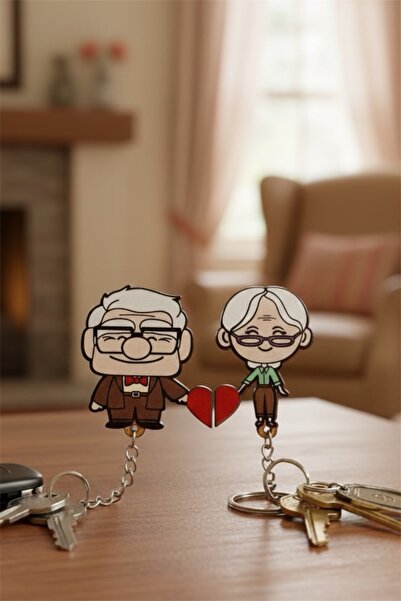 Malerind Ξύλινο Μπρελόκ Ζευγάρι Δώρο για Εραστή