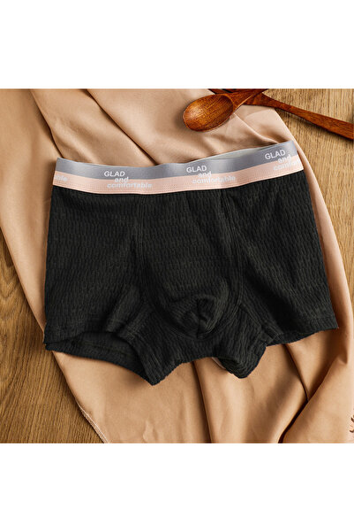 inkarix 4-Pack Black-Green Men's Boxer Glad and Comfortable Anti-Sweat Breathable Cotton Boxer