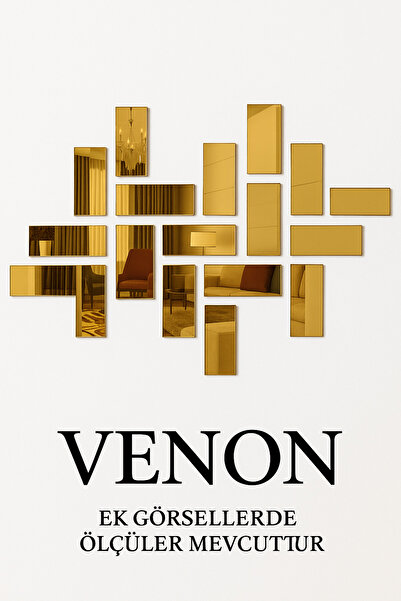 VENON 10 Adet 5x20cm Tuğla Desenli Pleksi Kırılmaz Kendinden Yapışkanlı Dekor...