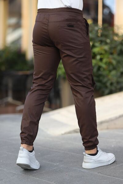 comstar Men's Parachute Fabric Style Jogger Sports Pants with Pockets and Elastic Waist