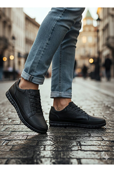 GÜR MODA AYAKKABI Soft Flexible Lightweight Four Season Orthopedic Daily Leat...