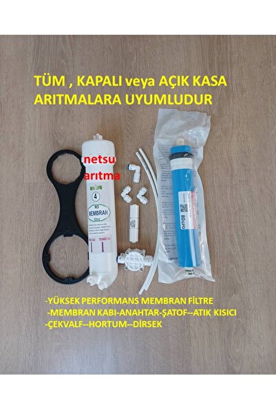netsu arıtma Su arıtma cihazı yedek parça, kiti, Membran filtre ve Kabı-Anaht...