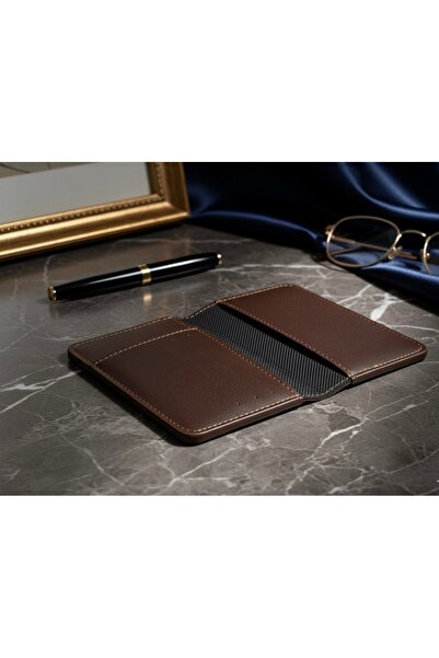 Gempo Vegan Leather Credit Card Holder Passport Case with Money Compartment Passport Holder