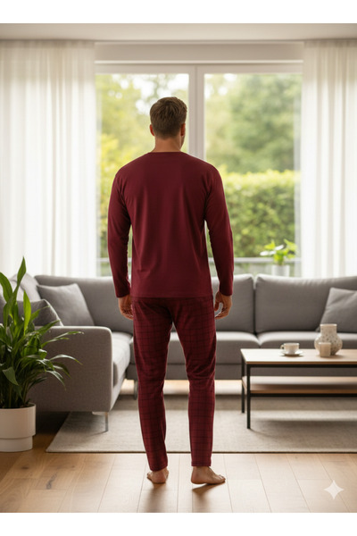 Sude HOMEWEAR Men's Plus Size Pajama Set