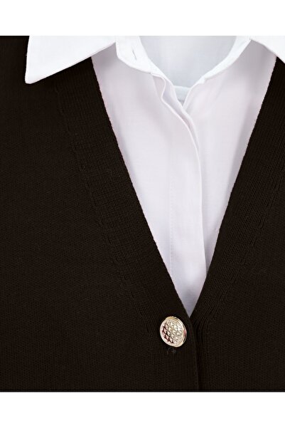 Modamorfo V-Neck Buttoned Knitwear Cardigan -K. Coffee