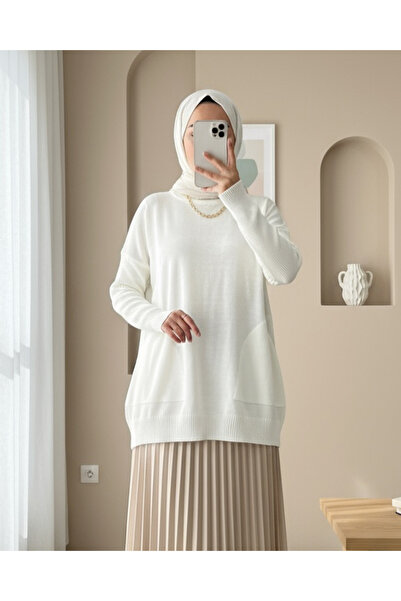 Modamorfo Πλεκτό πουλόβερ με στρογγυλή λαιμόκοψη