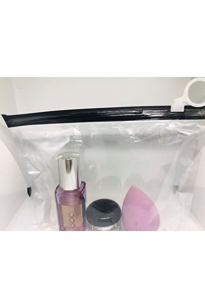 Kraftpack halka tutuculu siyah slider fermuarlı kilitli poşet kozmetik 15*18 cm-20 adet