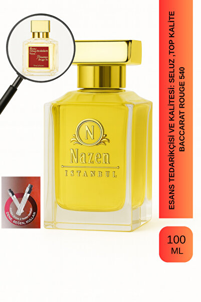 Nazen İstanbul Baccarat 540 | Safran - Acıbadem - Sedir - Amber | Zengin ve Sofistike Unisex Extrait Parfüm