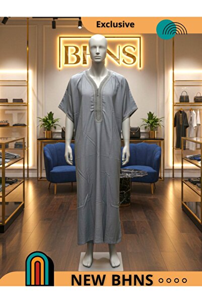 ALFASSIYAH Men's Shirt, Nightgown, Moroccan Thobe, Comfort Luxury Men's Gifts House Dress Comfort Moroccan Shirt, Men's Thobe Seven