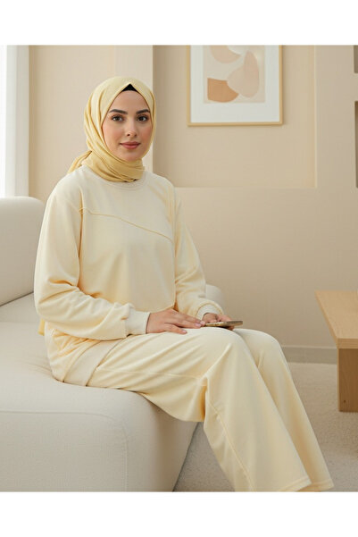 Modamorfo Two Thread Cotton Pants Suit - Beige