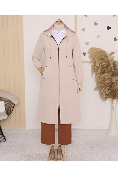 Modamorfo Ayrobin Cap with Hood and Pocket - Cream