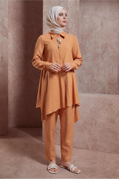 Alvina Asymmetric Cut Trousers Set - 44411