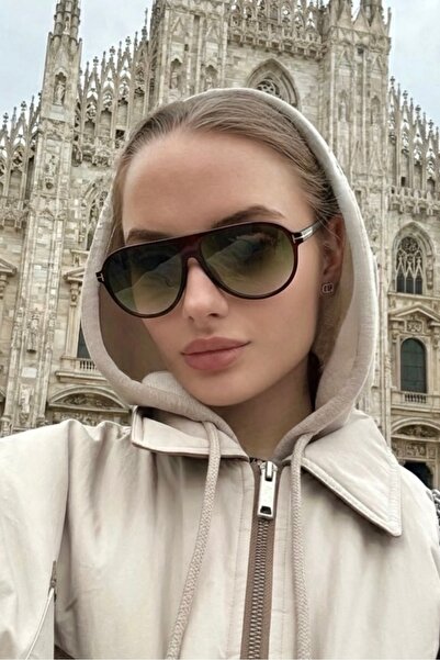 REN EYEWEAR Ren Sepia Air Unisex Green Glass Brown Frame Pilot Sunglasses |   Uv400 Protection