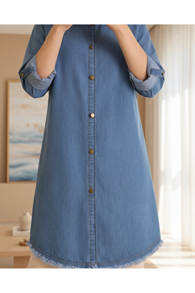 Modamorfo Blue Color Denim Tunic