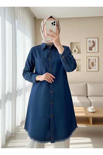 Modamorfo Τζιν τουνίκ σε χρώμα Indigo