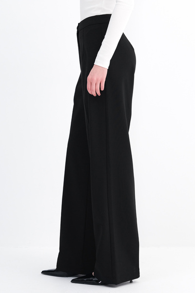 Addax High Waist Wide Leg Trousers Pn8130 - Dk14
