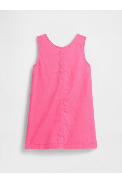 GAP Kız Bebek Pembe Denim Elbise