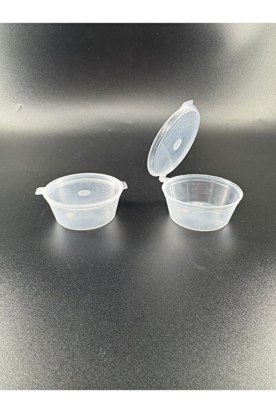 Restoran Deposu حاوية صلصة PP مانعة للتسرب مع غطاء 2 أونصة (60 سم مكعب) عبوة ...