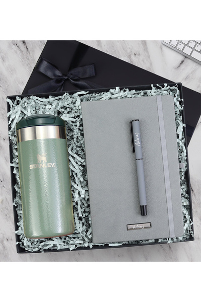 Trendmiya Defter & Kalem & Termos Premium Hediye Seti