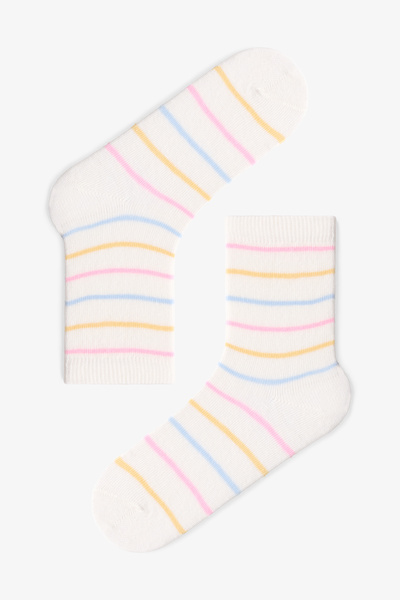 Penti Multicolored Girl's Heart Stripe Unicorn 4-Piece Socks