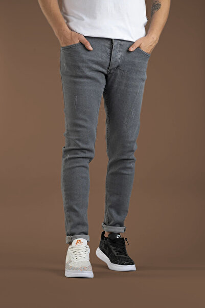 bombe Men's Slim Fit Nail Stretch Fabric Jeans Blue