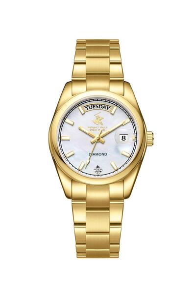 Beverly Hills Polo Club BEVERLY HILLS POLO CLUB BP3709X.120 Women Analog Display Watch & Metal Strap Gold