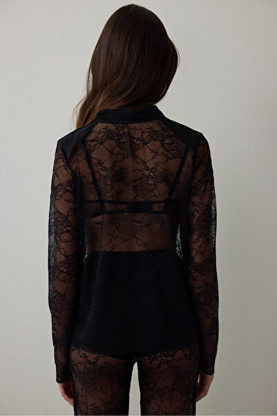 Penti Black Lace T-Shirt