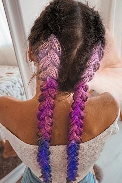 TAKIŞTIR Μαύρο Τρίχρωμο Ombre Αφρικανικό Πλεκτό Μαλλί Αφρικανικής Αφρικής Συνθετικό Μαλλί 60cm 100gr