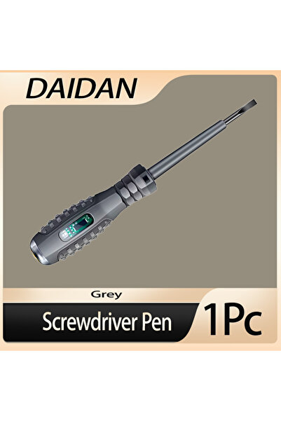 Choice1 جهاز اختبار الجهد متعدد الوظائف باللون الرمادي بدون تلامس 70-600 فولت مع أضواء حمراء/خضراء