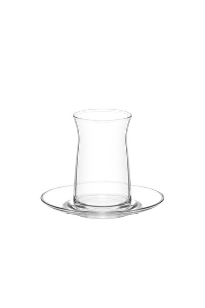 LAV Vera Glass Tea Set for 6 People 180 ml (6 Tea Cups, 6 Tea Saucers)