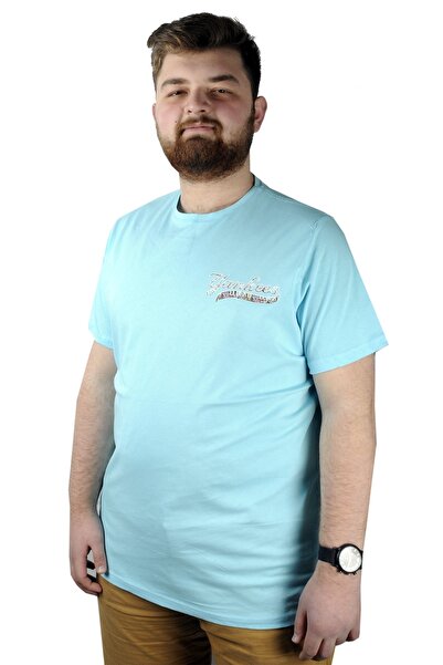 ModeXL Mode Xl Чоловіча футболка з круглим коміром Yankees 22108 Синя