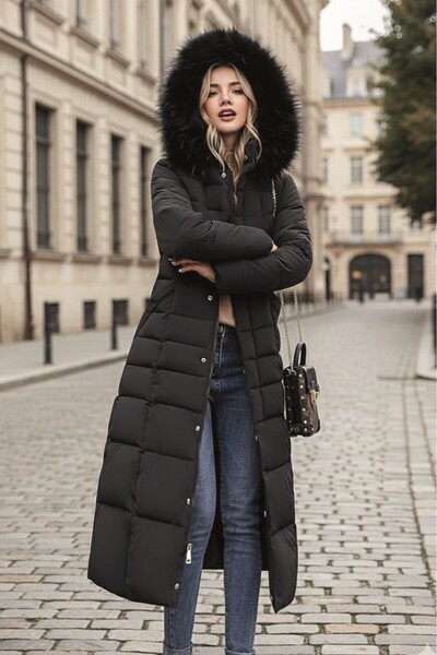 1tarz Denní zimní celovečerní dámský kabát