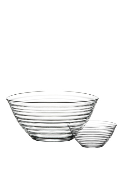 LAV Derin Cam Kase Takımı 7'li (1 Orta Boy Kase, 6 Büyük Boy Kase)