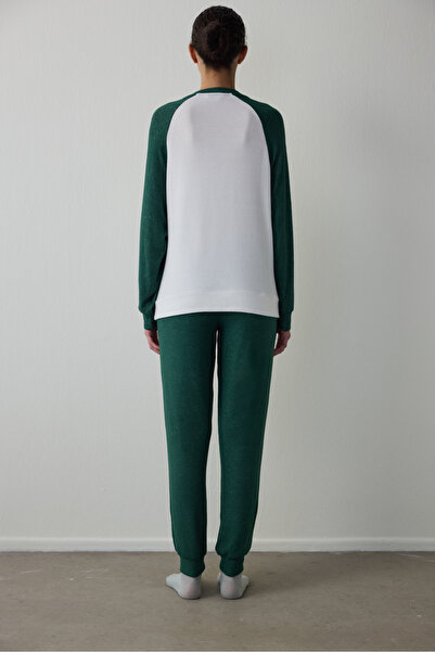 Penti Dark Green Gingerbread Thermal Effect Pajama Bottoms