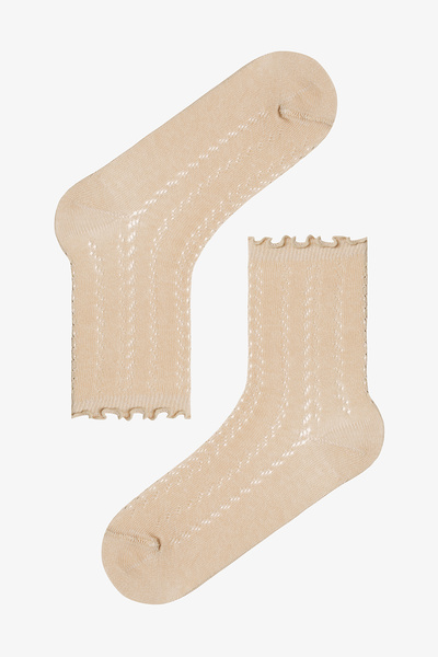 Penti 3 Pairs of Cotton Ruffle Socks