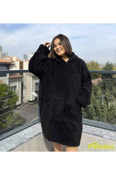Pababo Welsoft Peluş Polar Giyilebilir Battaniye Pijama