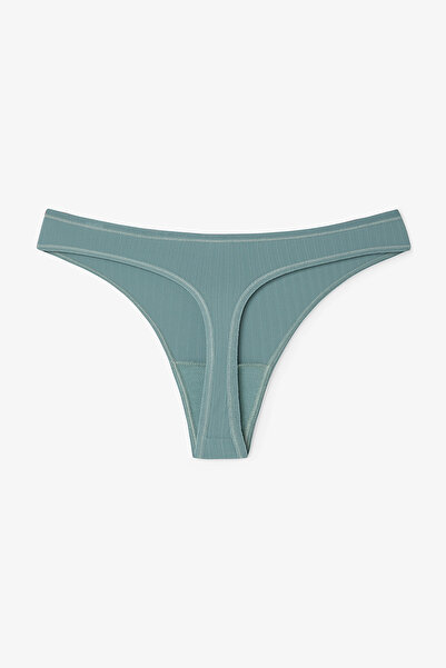 Penti Dark Gray Essentials Regular Waist Thong Panties
