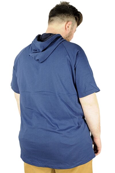 ModeXL Mode Xl Large Size T-shirt Reglan Hooded 22117 Indigo