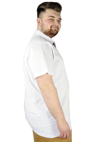 ModeXL Mode Xl Men's T-Shirt Polo Flight Team 22311 White