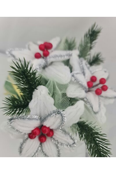 HANDDMADE Christmas tree made of plush wire