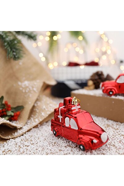 Yenigeldi 2 Pieces Car Shaped Pine Tree Ornament, Christmas Christmas Tree De...