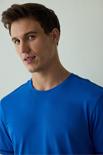 Penti Ανδρικό σετ πιτζάμες με κοντό μανίκι με στάμπα με σύνοψη για το μέλλον