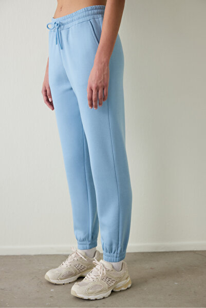 Penti Blue High Waist Tie Detail Sweatpants