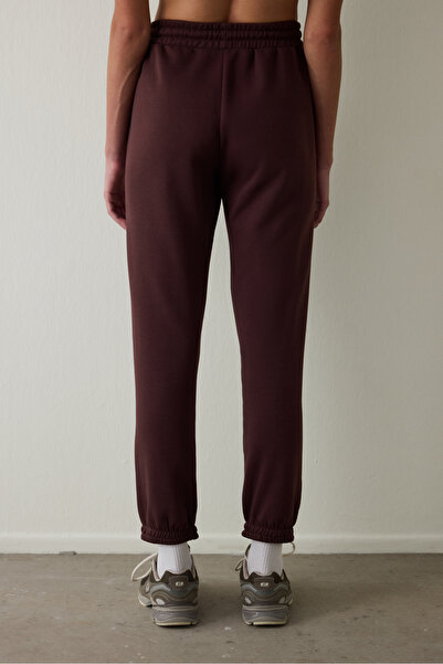 Penti Brown Regular Waist Tie Detail Jogger Sweatpants