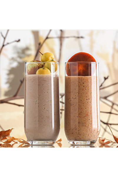 LAV Sude Cam Meşrubat Bardağı 6'lı 415 ml (Kokteyl/Büyük Su/Soğuk Kahve Bardağı )