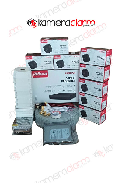 DAHUA 8 Kanal 8 Kamera Güvenlik Kamera Seti 500GB Hdd