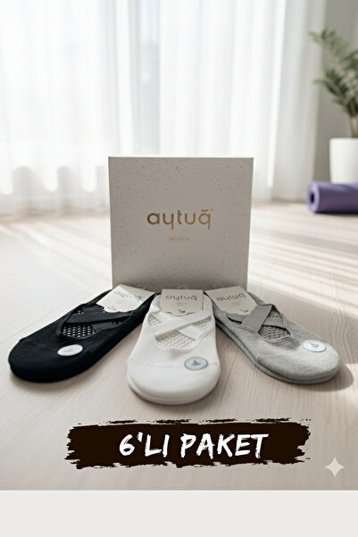 Aytuğ Pamuklu Konforlu Plates Yoga Çorabı 6'lı Paket