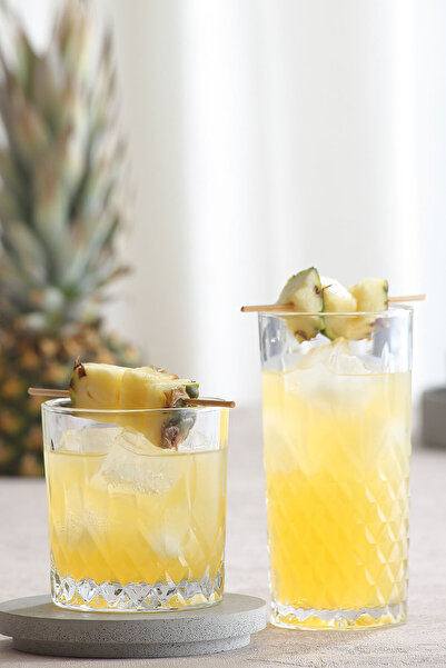 LAV Odin Cam Bardak Seti 8'li (4 Viski Bardağı, 4 Meşrubat Bardağı)