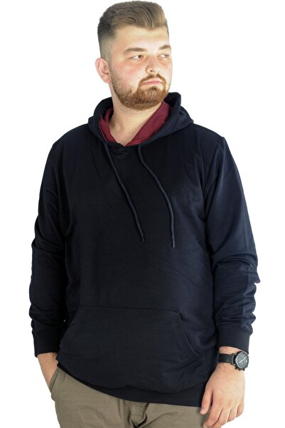 ModeXL Mode Xl Large Size Tracksuit Top 2ip Basic 20569 Navy Blue