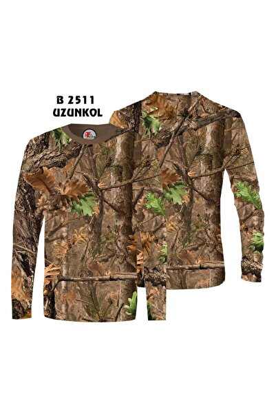 HT Outdoor το μοντέλο μας με σχέδιο δέντρου (πράσινα καφέ φύλλα)